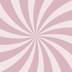 Sunlight swirl rays wide background. pink spiral burst wallpaper.