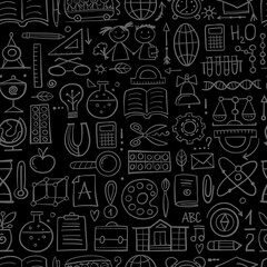Back to School. Art Background. Seamless Pattern for your design