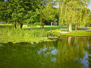 Der schön Templiner Stadtsee in der Uckermark