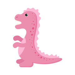 Cute dinosaur Tyrannosaurus. Vector illustration.