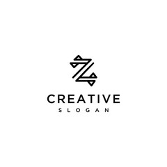Monogram Z Letter Logo Concept	