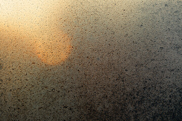 Water drops on the window, texture of condensation.