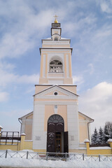 Bryansk, Russia January 2021. Gorno-Nikolsky Diocesan Monastery in Bryansk. 