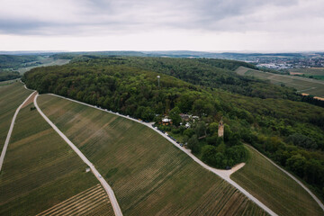 Heuchelberger Warte in national park Stromberg-Heuchelberg Germany