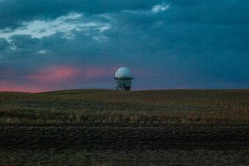  meteorological station in the field