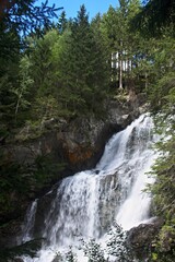 Austrian Alps-view on waterfall in Riesachfall