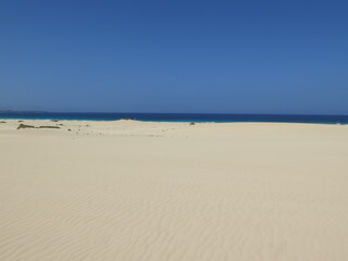 sand dunes somewhere in Fuerteventura, June