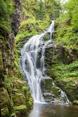 Kamieńczyk waterfall. Long exposition with silk effect