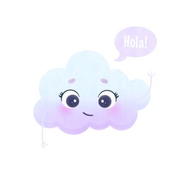 "Hola" from sweet cloud © Irina