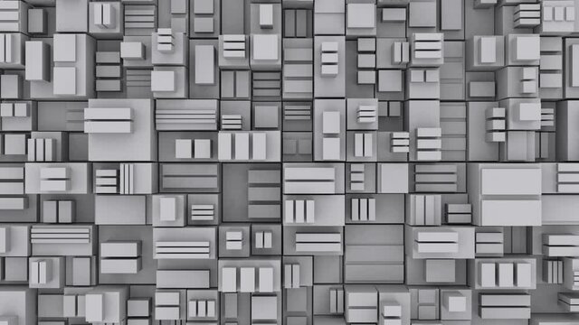 pared  animada de cubos abstractos en loop