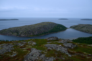 Bay on an island at the north sea.