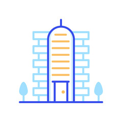 Obraz premium Flat Vector color line icon style illustration. 