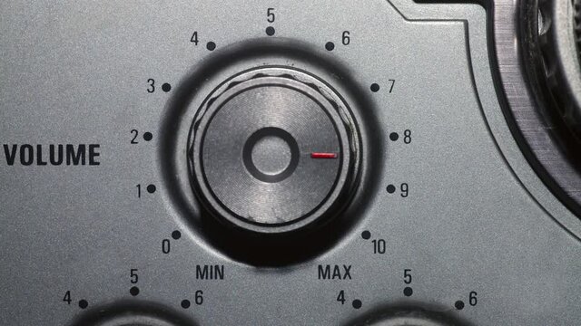 Stop Motion Animation of Volume Dial on Radio