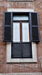 italy horzontal background italian window flag building wall