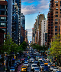 Fototapeta premium Traffic jam in NYC