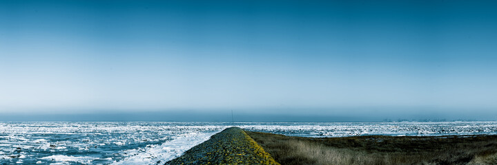 frozen north sea 