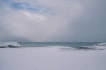 storm over the sea
Lake Michigan frozen in a cold Chicago winter