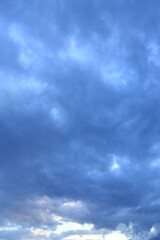 clouds over the mountains
