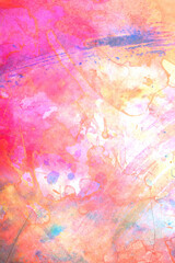 Vibrant Abstract Watercolour and Acrylic Painting Like Marble