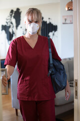 A nurse working hard at the hospital