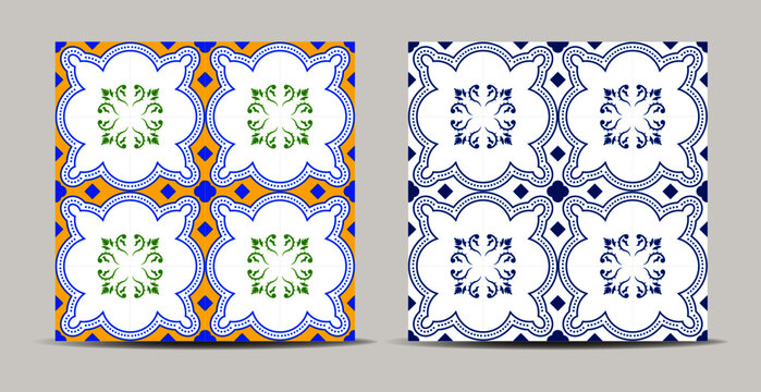 Azulejo hist&oacute;rico Ludovicense em vetor e simetrico 