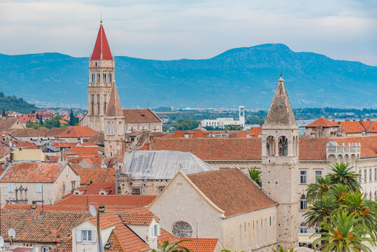 Red rooftops at Croation town Trogir