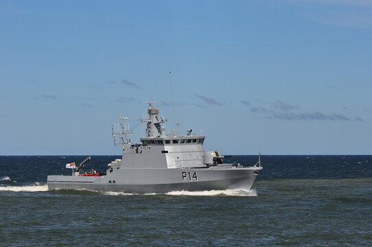 Vessel LTU WARSHIP P14 is a Military Ops in the sea.
