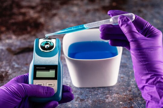 Digital Refractometer. A refractometer is a laboratory or field device for the measurement of an index of refraction