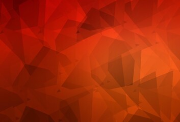 Light Red vector texture with abstract poly forms.