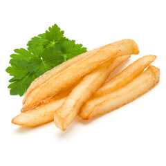 French Fried Potatoes isolated on white background