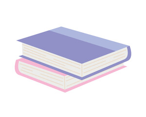 two books icon, colorful design