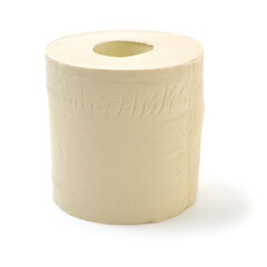 toilet paper isolated on white background 