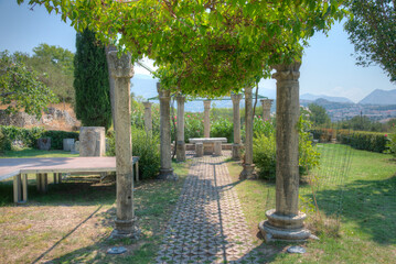 Tusculum of Roman ruins of ancient Salona near Split, Croatia