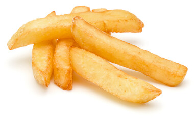 French Fried Potatoes isolated on white background