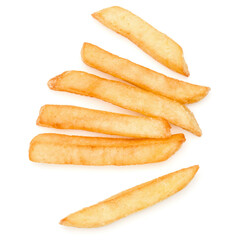 French Fried Potatoes isolated on white background