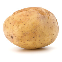 new potato tuber isolated on white background cutout