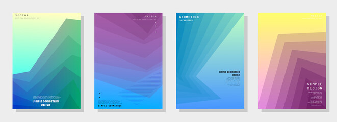 Modern abstract covers set. Futuristic design. Eps10 vector.