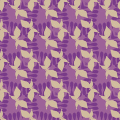 Butterfliy silhouettes seamless vector pattern. Surface print design for fabrics, stationery, scrapbook paper, gift wrap, home decor, textiles, backgrounds, and packaging.