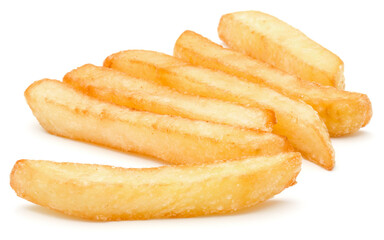 French Fried Potatoes isolated on white background