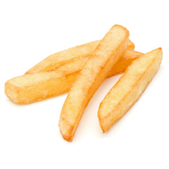 French Fried Potatoes isolated on white background