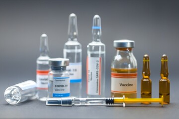 Vaccine for virus in small bottles