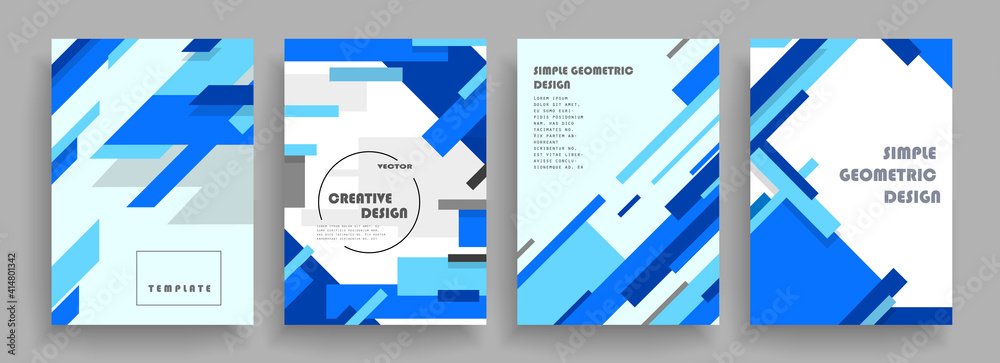 Fototapete covers with minimal designs. abstract backgrounds. vector frame for text modern art graphics for hip