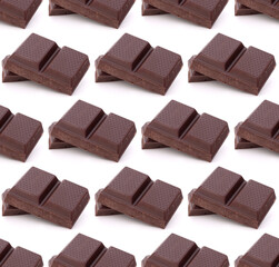 Chocolate bars stack . Seamless food pattern.