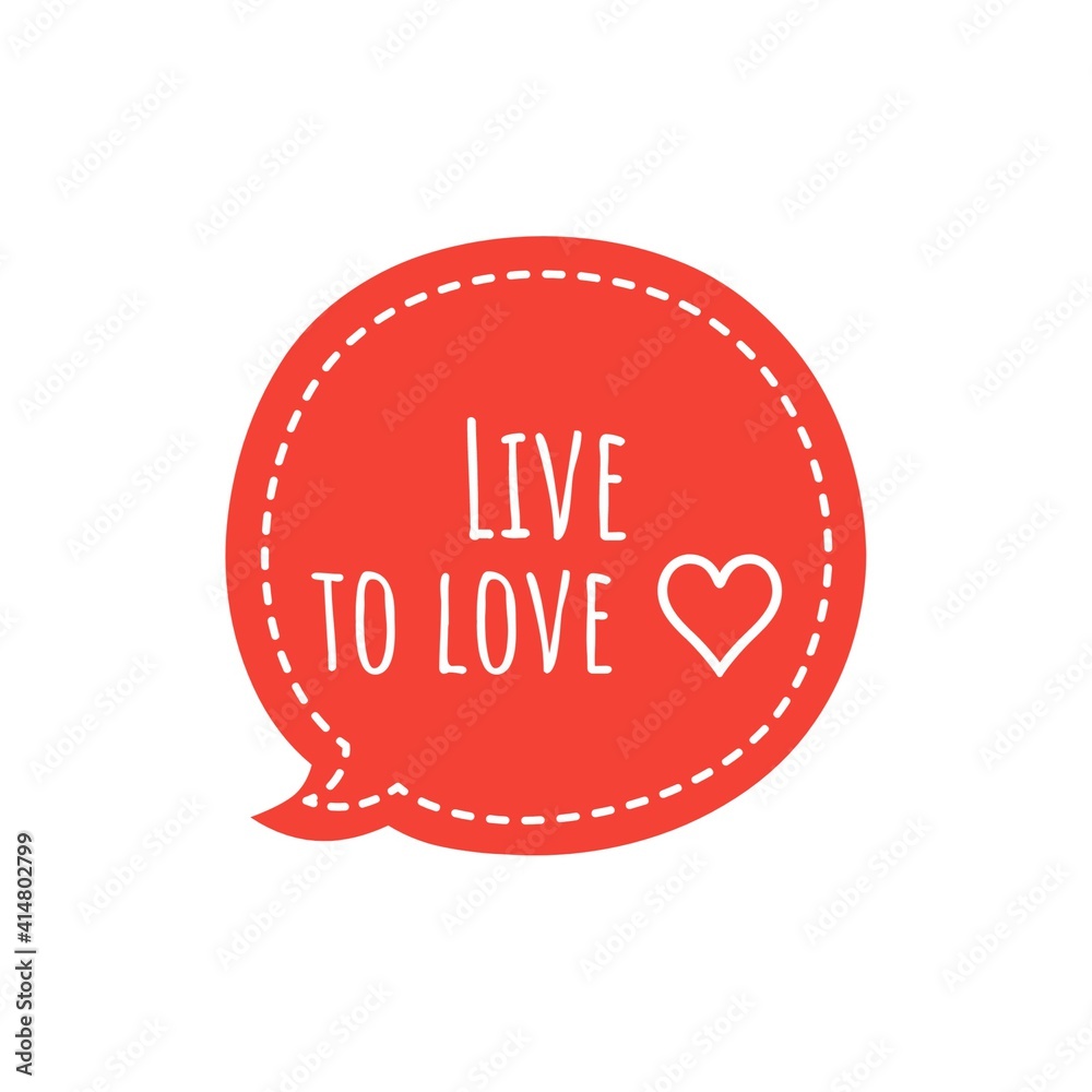 Canvas Prints ''Live to love'' Lettering