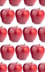 red apple . Seamless food pattern.