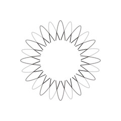  flower hand drawn black lines isolated on white background stock Vector Illustration 