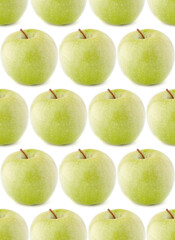 green apple . Seamless food pattern.