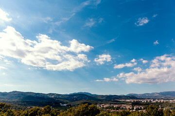 Urban mountainous landscape