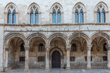 Arcade of the rector's palace in Dubrovnik, Croatia