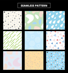 Fototapeta na wymiar Seamless pattern for gift wrapping paper, fabric, clothes , vector illustration.